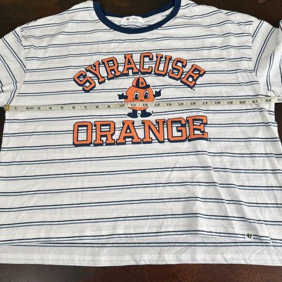 Syracuse Orange University relaxed oversize cropped t-shirt 47 Brand size Large - Picture 3 of 10